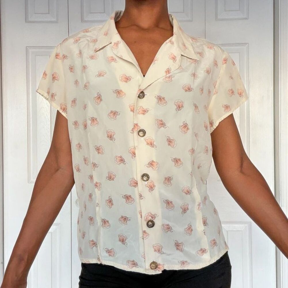 Vintage Liz Claiborne 100% Silk Blouse | Size 2/4